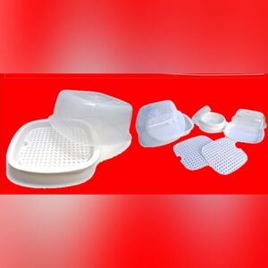 White Plastic Food Cover Set